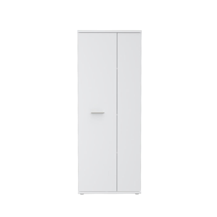 Como 2 Door Multipurpose White Broom Utility Cupboard