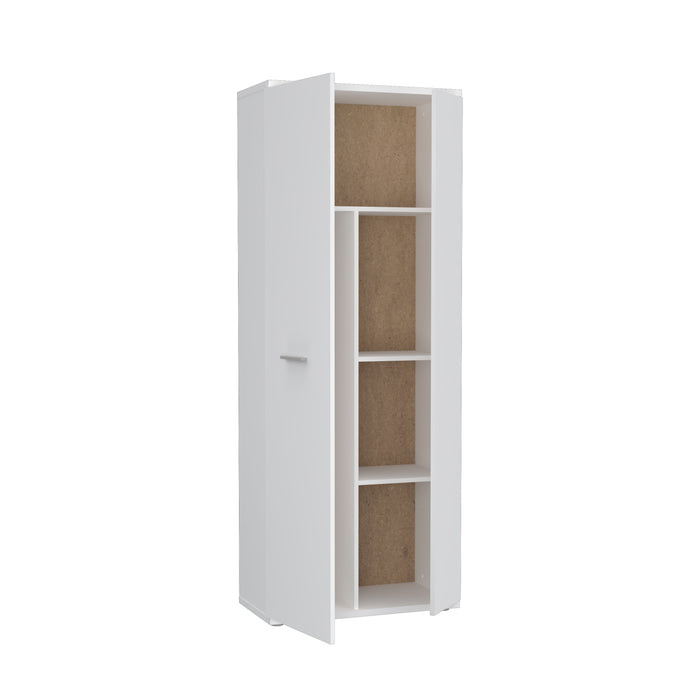 Como 2 Door Multipurpose White Broom Utility Cupboard